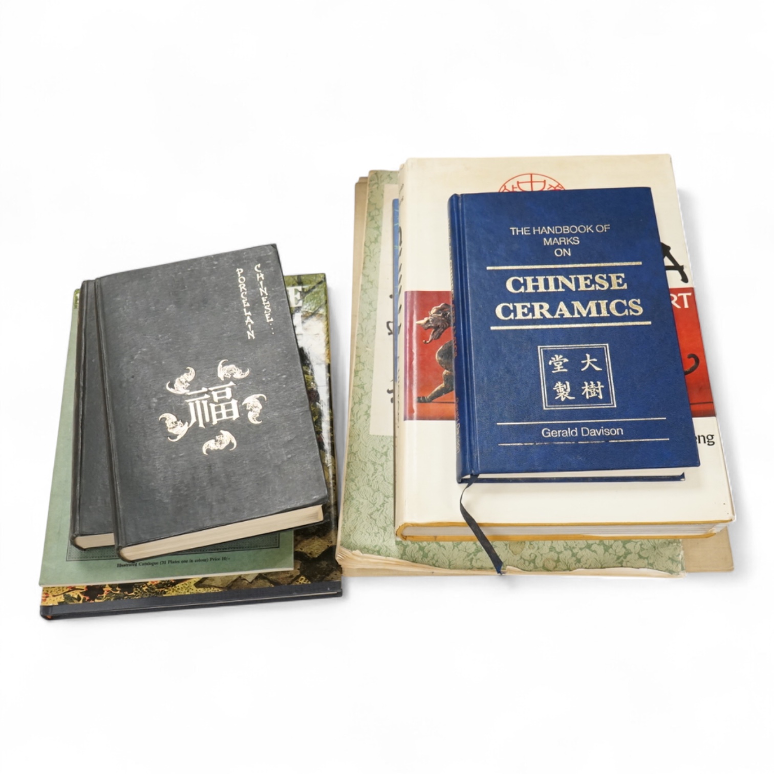 Nine various Chinese art reference books